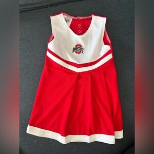 Ohio State Buckeyes Baby Cheer Dress 12M Red Game Day Outfit